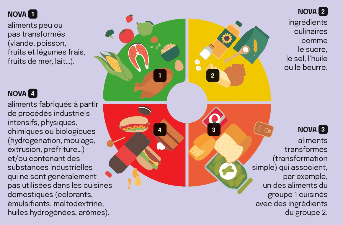 Classification NOVA pour aliments