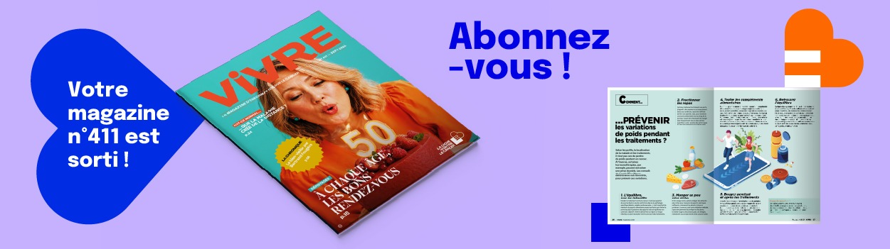 bandeau d'abonnement du magazine Vivre